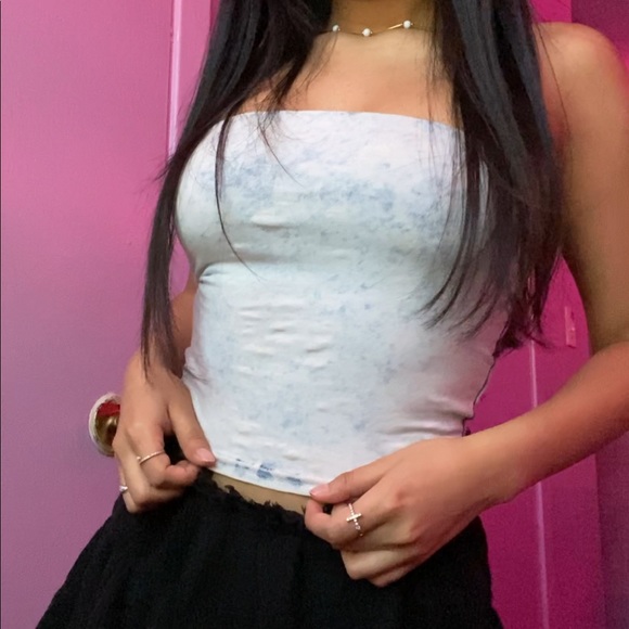 Acid Wash Tube Top - Picture 2 of 5